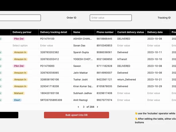 Our Retool Application Developers Simplified D2C Ecommerce Order Tracking for Hugg Beverages
