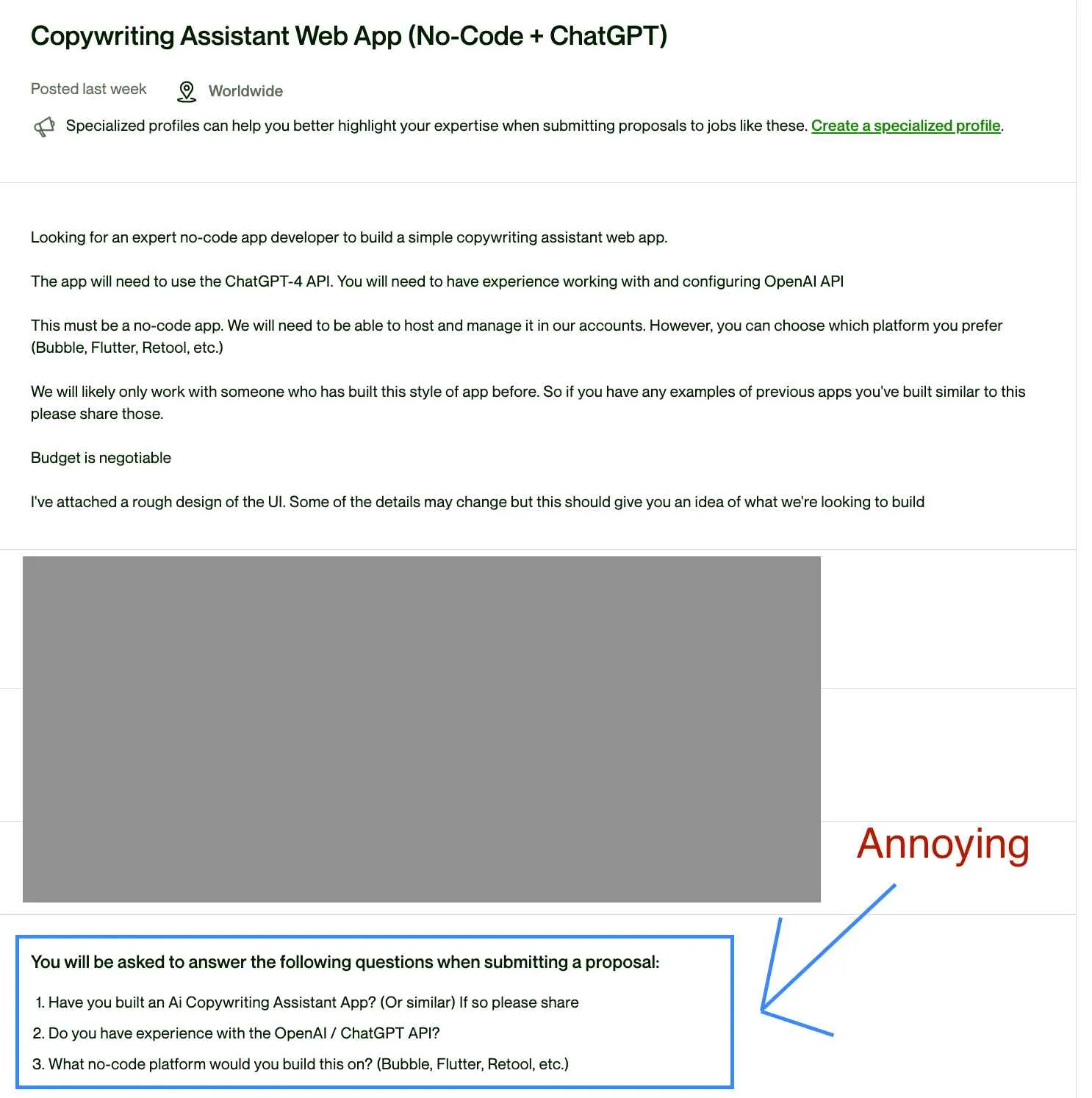 upwork retool developer proposal