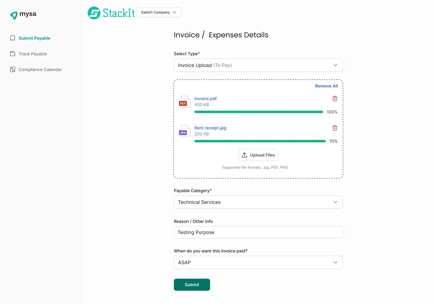 uploading documents on Retool