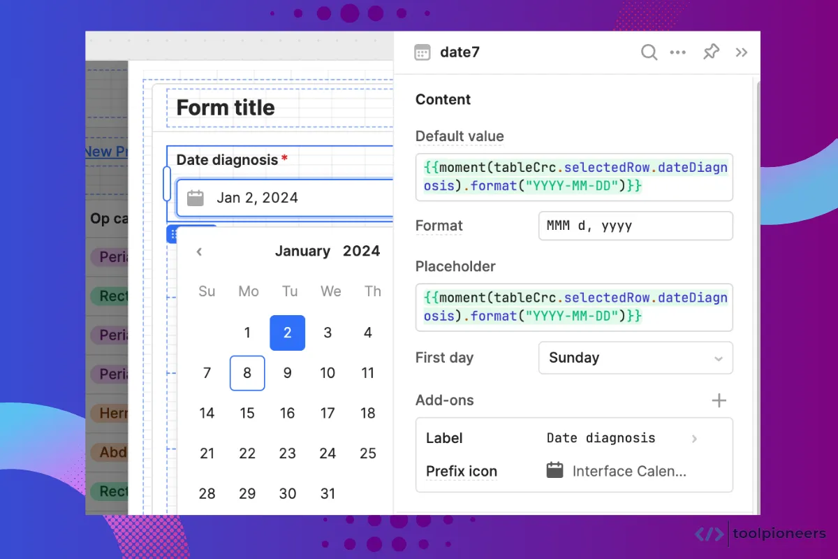 Handling Date and Time in Retool Components