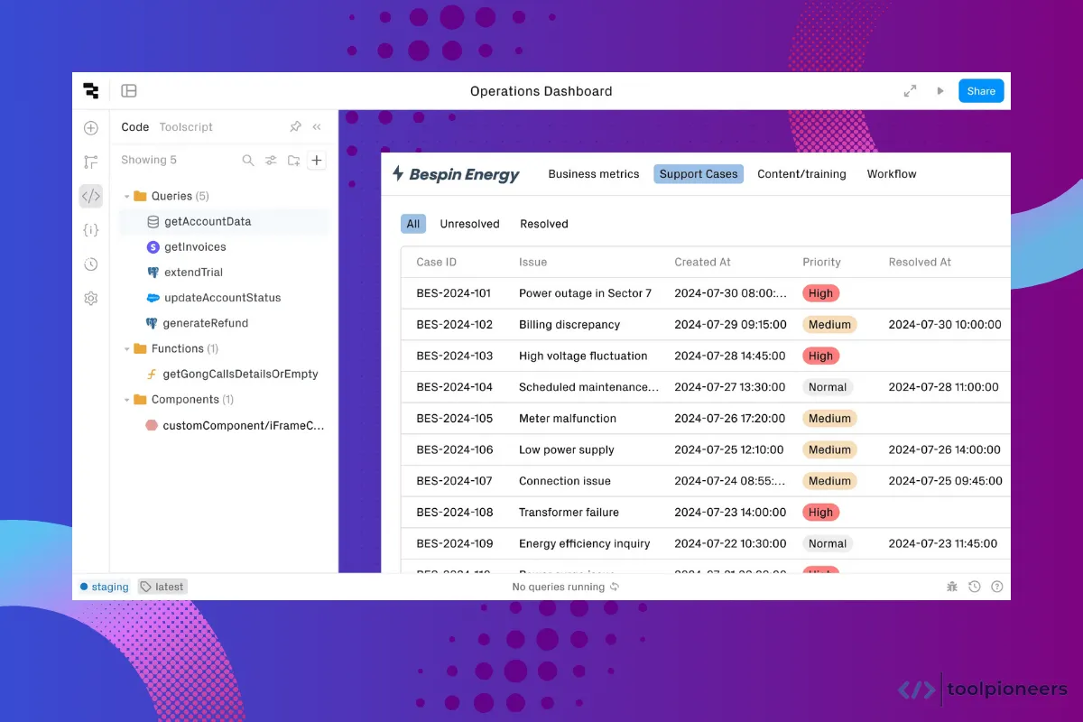 Building Custom Software with Retool
